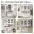 3-Door Wooden Bathroom Kitchen Wall Cabinet With Open And Hidden Storage Space For Entryway Living Room Bathroom Dining Room-220613500