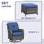 Chaise de patio à bascule avec coussins et repose-pieds Bonia Makennah-1081678377-1127992338