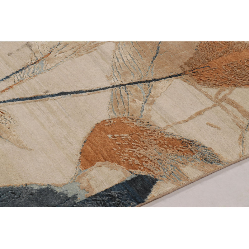 Modern One-of-a-Kind 9'0X12'0 Hand Knotted Area Rug