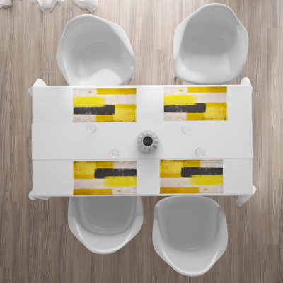 Polyester Abstract Rectangle Placemat