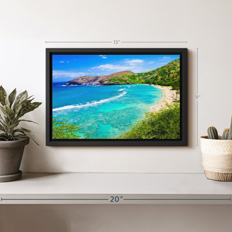 Impression sur toile Snorkel Bay Oahu, H 9 po x l 13 po