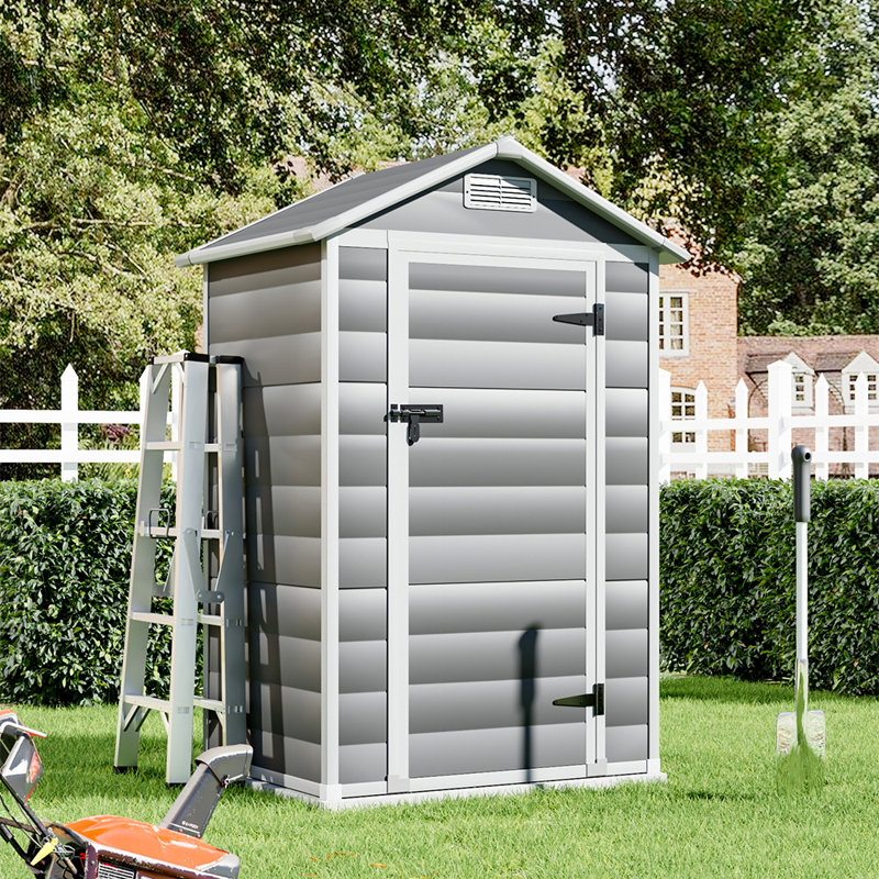 PP Plastic Tool Shed – Grey