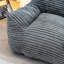 Fauteuil à billes surdimensionné en velours côtelé de 41,7 po avec repose-pieds-1438012173