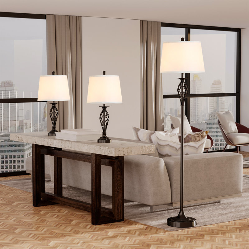 3 Piece Table Floor Lamp