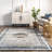 Grasso Machine Washable Oriental Diamond Area Rug in Gray/Blue-985797397