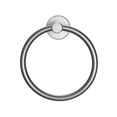(1 Pack) Wall Mounted Round Towel Ring In Gun Gray Aluminum