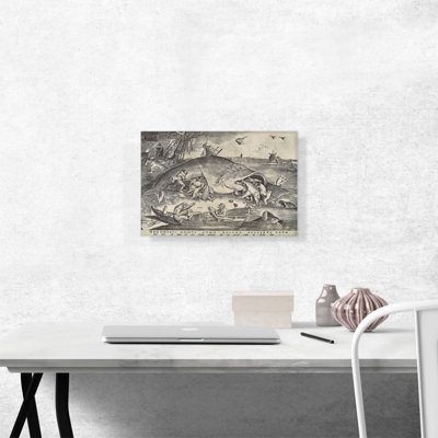 " Big Fish Eat Little Fish 1556 " by Pieter Bruegel The Elder Painting Print
