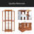 Espejo 26 " W Glass Curio Cabinet-757053363