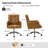 Auric Mid-Century Modern Leather Height-Adjustable Swivel Office Chair with Button Tufted Design-779435318