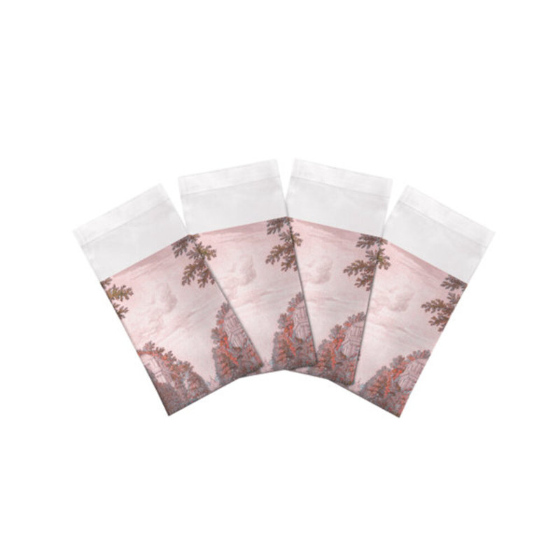 Dimanche A Paris Cotton Blend Square Napkins, Sunset