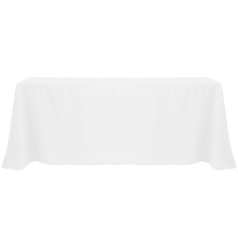 Solid Color Tablecloth, 1, 120" x 90", White