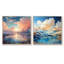 «Clouds Charm», ensemble de 2 collages carrés-1045640411-1045640408