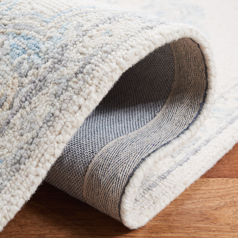 Saraya Hand Tufted Wool And Cotton With Latex Oriental Rug, Round 5'