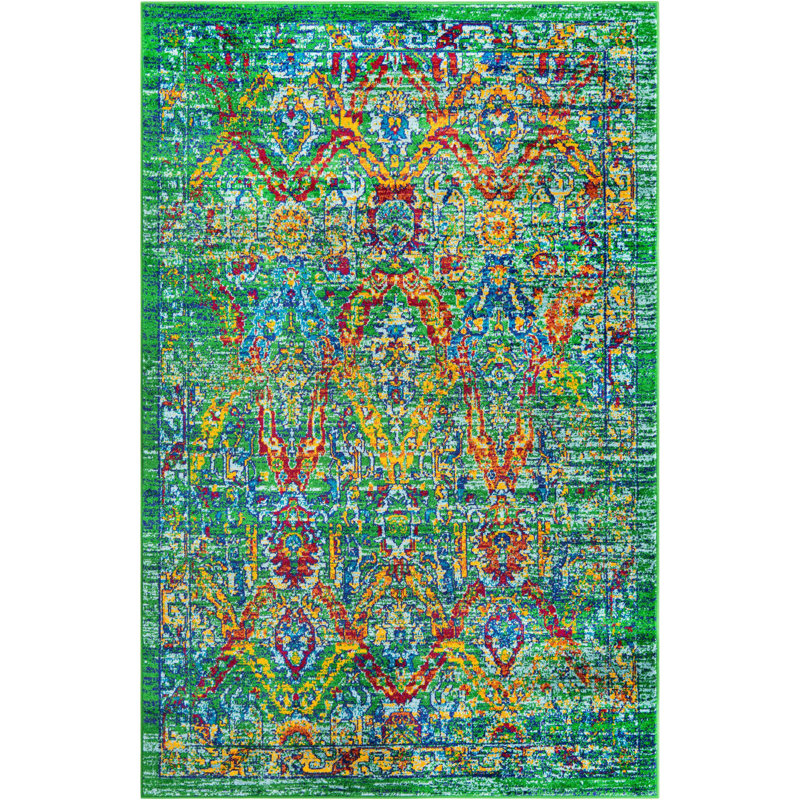 Mylasha Oriental Indoor Rug, Rectangle 5'3"x8'