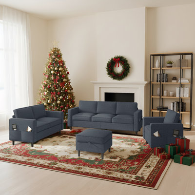 Raylina 4 Piece Living Room Set