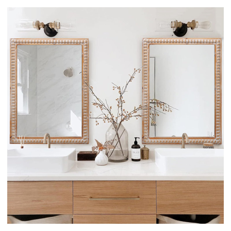 Wooden Frame Wall Mirror