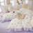 Muti-Floral Pattern Ruffle Laced Cotton Duvet Cover Set-109792766-109792750