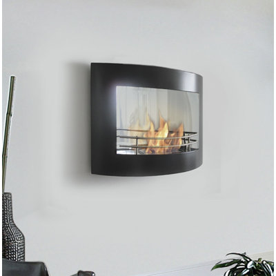 PURLINE 60cm W Black Bio-Ethanol Fireplace