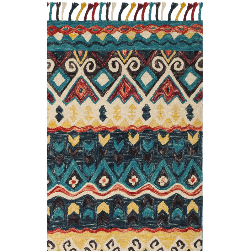 Vahakn Hand Tufted Wool Oriental Rug, Rectangle 9' x 12'