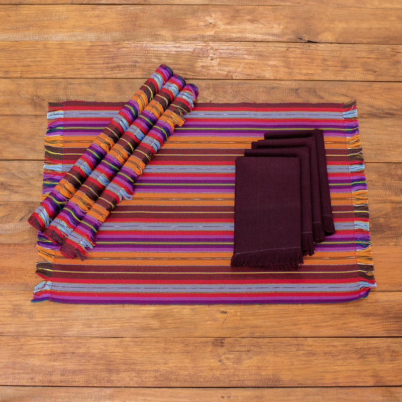 Tivadar Cotton Striped Rectangle Napkin