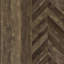 Armoire d'appoint autoportante à 8 tablettes, conception à chevrons, finition chêne rustique pour une atmosphère chaleureuse et accueillante avec portes, structure en bois d'ingénierie, style dans les espaces de vie