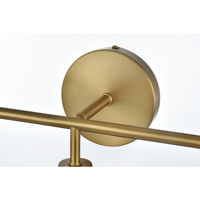 Éclairage de salle de bain à intensité variable 3 lumières Ackerson, Clair, Laiton, Une lumière