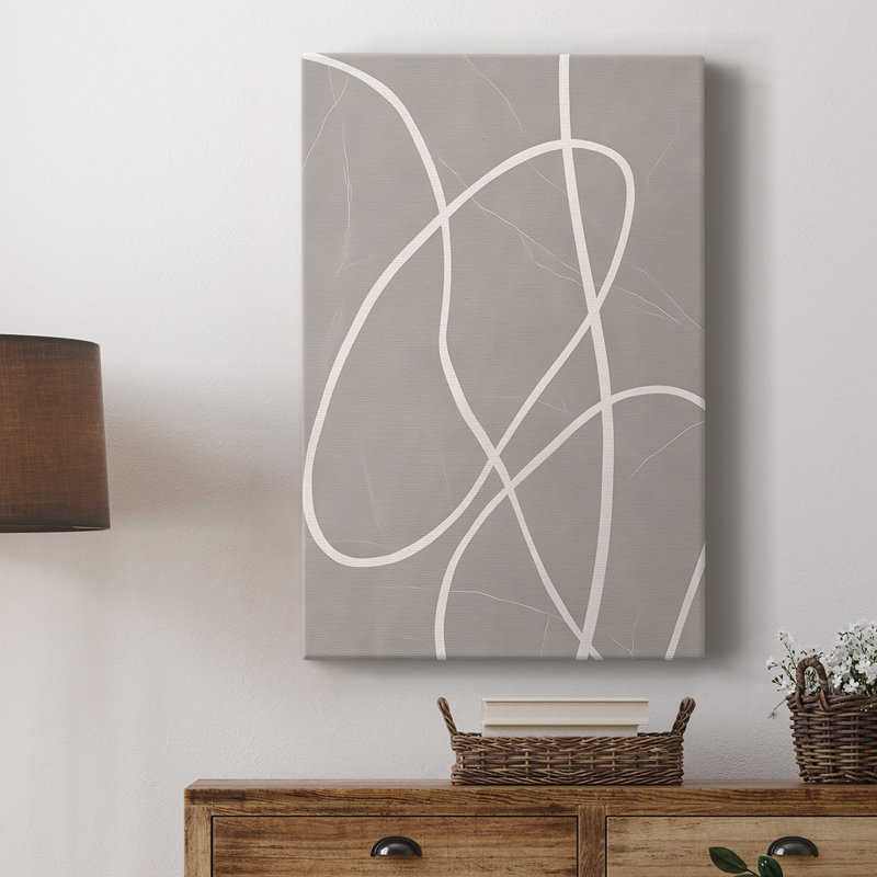 Série ABSTRACT DLxxxx - Toile tendue avec châssis de qualité supérieure - Prêt à être accroché, H 27 po x l 18 po