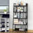 Eleri 5 Tiered Bookshelf, Ladder Shelf Etagere Bookcase, Wood and Metal Bookshelf-943562904