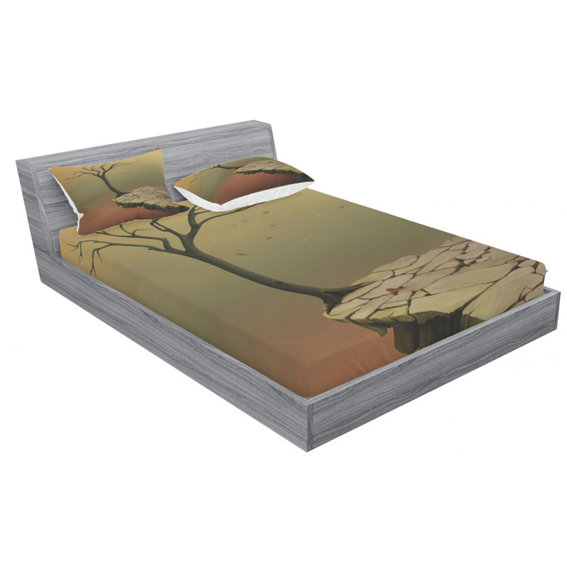 Microfiber Sheet Set, Queen Sheet Set with Fitted Sheet