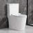 Yingze 1.6 GPF Round Compact One-Piece Toilet 23 inches Depth (Seat Included)