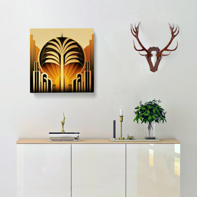 Art Deco Sunset Ornamental - Print