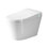 Toilette intelligente une pièce en blanc, avec siège de bidet chauffant, siège à ouverture / fermeture automatique, jet siphonique et batterie intégrée, eau chaude / sécheuse, fonction mains libres avec capteur de pied / à distance / chasse hors siège, multi Modes de lavage pour la salle de bain