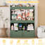 Boîte de rangement pour jouets de 51,7 po de hauteur, rangement pour animaux en peluche de grande capacité avec 2 tiroirs de rangement mobiles, 3 cubes de rangement, bibliothèque pour chambre d'enfant, salle de jeux (vert)-448699762