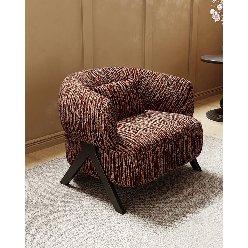 Fauteuil simple en tissu de style médiéval moderne et minimaliste