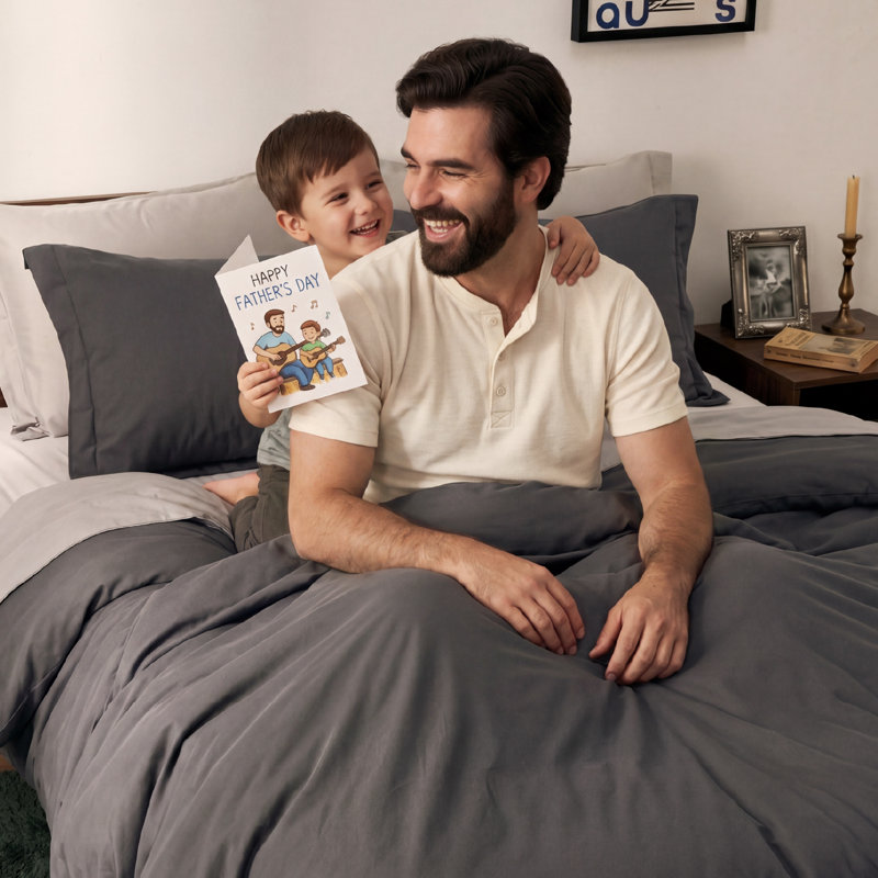 Bedsure Dark Gray Duvet Cover King Size - Soft Double Brushed Bedding Set for Kids & Adults（Set of 3）, Dark Gray
