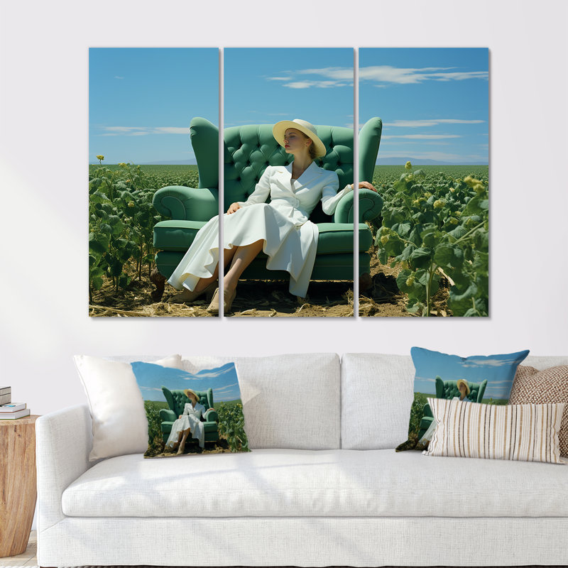 Ensemble de reproduction d'art des Prairies, H 40 po x l 60 po