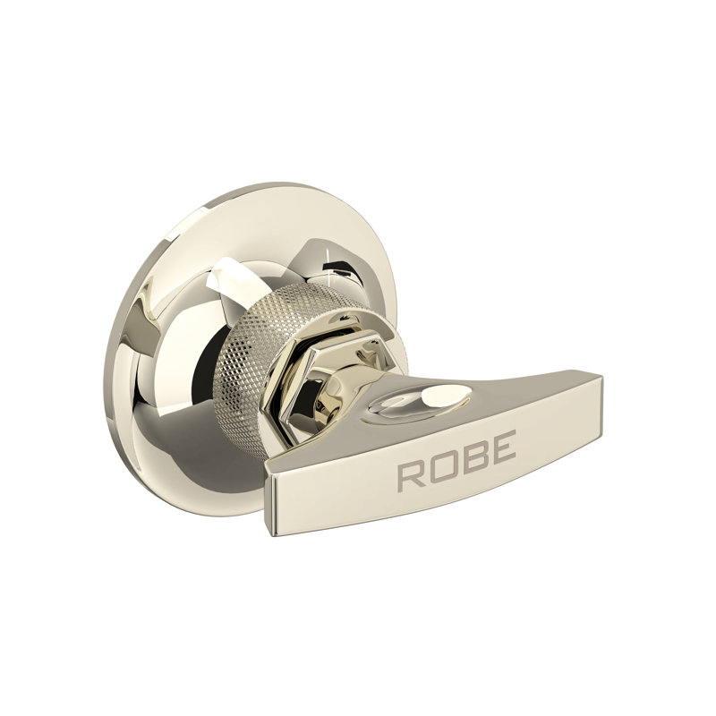 Graceline Robe Hook, Polished Nickel