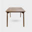 Table de salle à manger d'extérieur en bois massif de 69 po