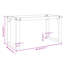 Pieds de table basse avec cadre en O-667088541