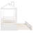 Twin Size House Bed (White)