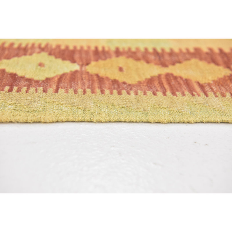 Tapis intérieur de la laine 2 pi 8 po x 4 pi 3 po one-of-kind-noué la main Elland