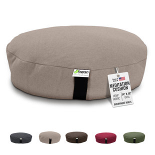 Coussin de méditation Zafu - Coussin de yoga naturel en chanvre