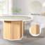 Table de salle à manger ronde contemporaine avec plateau en marbre naturel au design contemporain