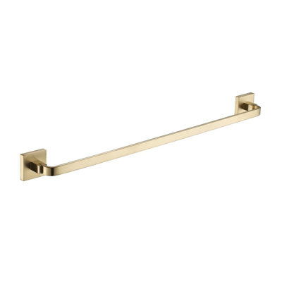 Line Single Towel Bar - Wall Mount - 30" Brass/Matt Black