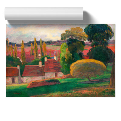 A Farm in Brittany by Paul Gauguin - Frameless Print