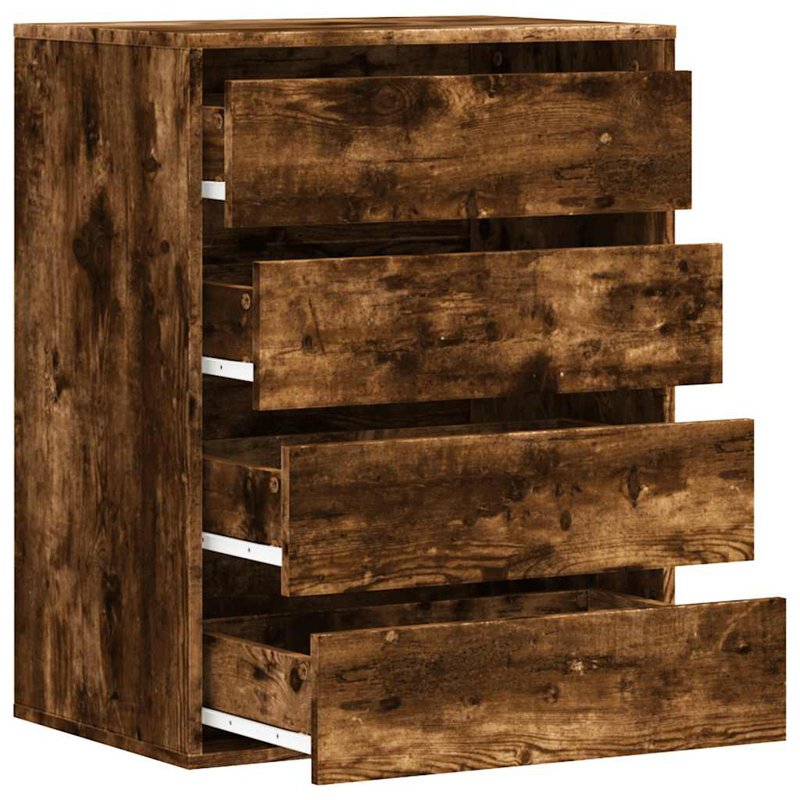 Staika Accent Chest, 76cm H x 60cm W x 41cm D, Smoked Oak