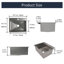 19.7" L x 15.7" W Drop-in Kitchen Sink with Accessories