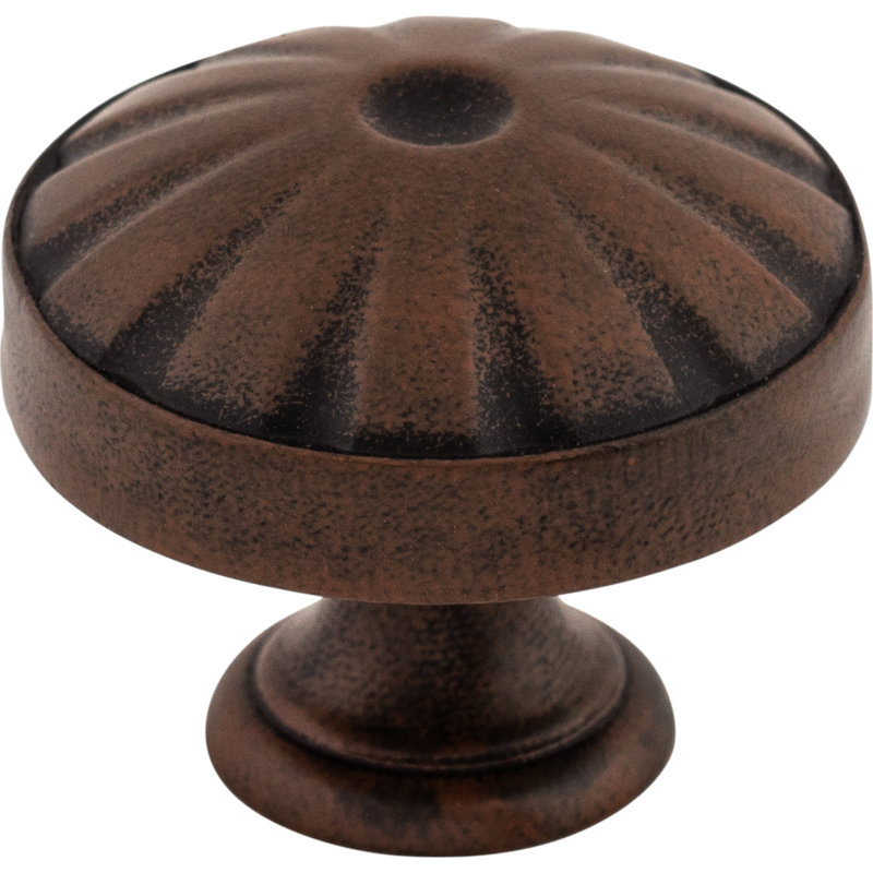 Hudson 1 1/4" Diameter Round Knob, Patina Rouge