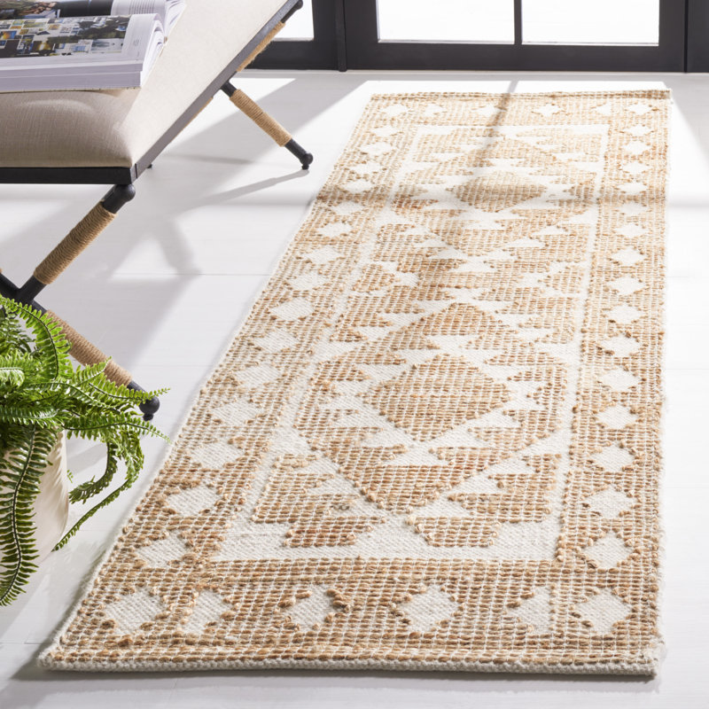Tyngsborough ivoire / naturel Kolton Soutwestern, Runner 2'3" x 8'