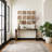 Waterfall Framed Console Table, Natural/Black, Iron